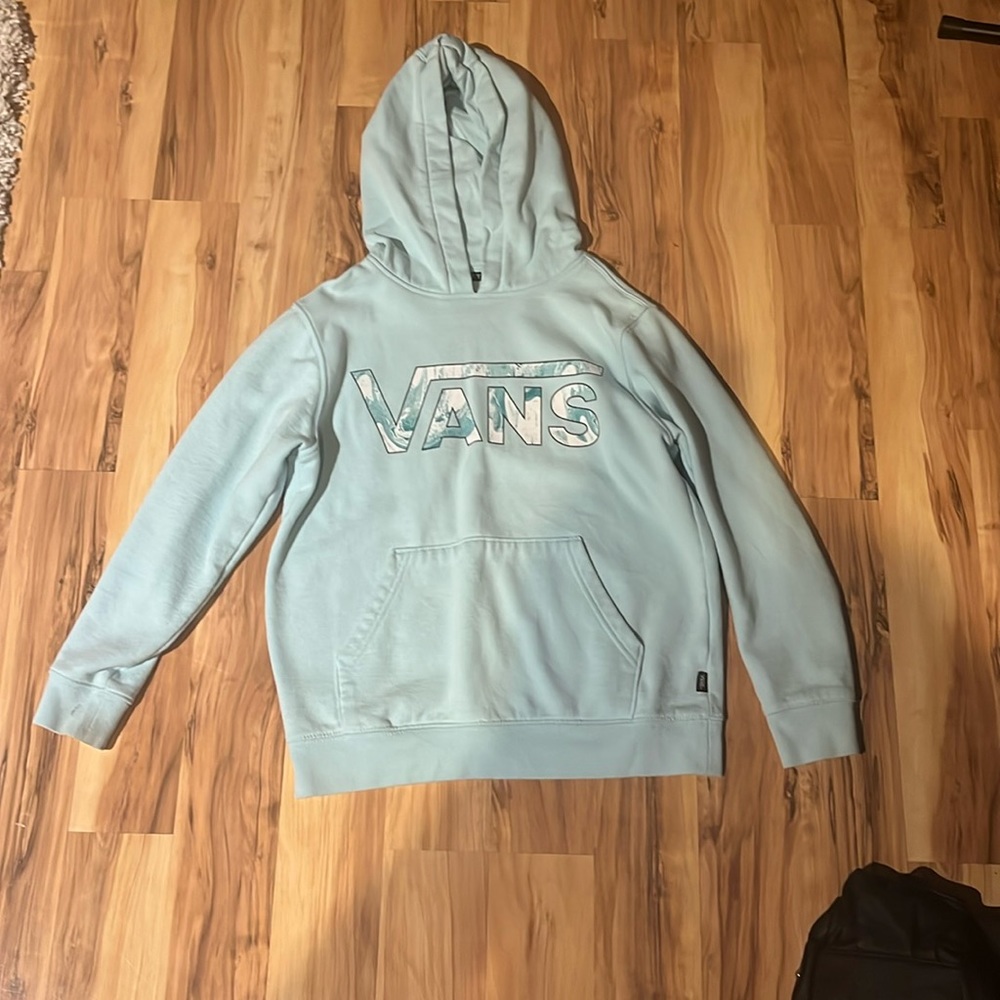 Vans baby blue sweatshirt